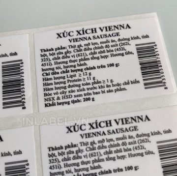 Tem nhựa trắng bóng - tem nhựa trắng chống nước