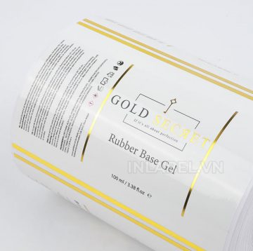 Tem nhựa trắng bóng - tem nhựa trắng chống nước